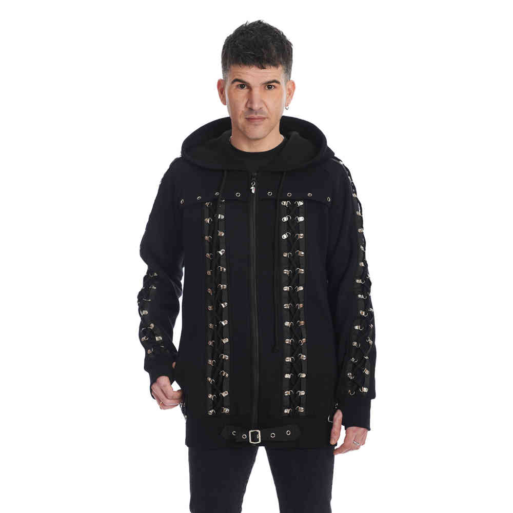 Banned - Dark Night Vest met capuchon - Zwart